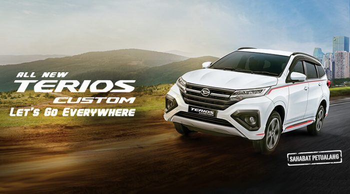 Spesifikasi & Harga Daihatsu Terios 2019 Bandung. Daihatsu Terios memiliki tampilan yang semakin gagah dan stylish. Info Sales | 0821 2772 5181