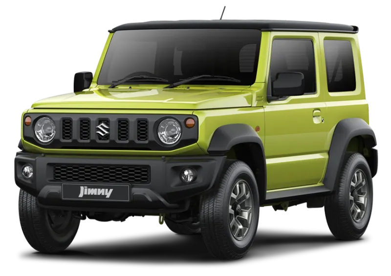 Suzuki Jimny Kinetic Yellow + Bluish Black Pearl 3