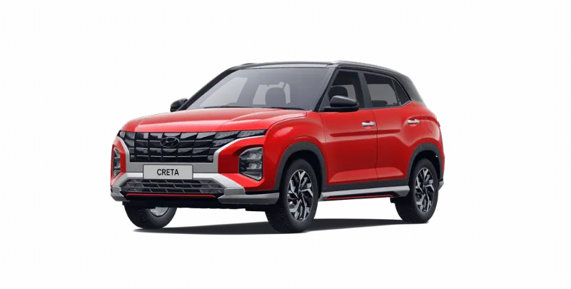 Warna Hyundai Creta Dragon Red Pearl with Black Roof