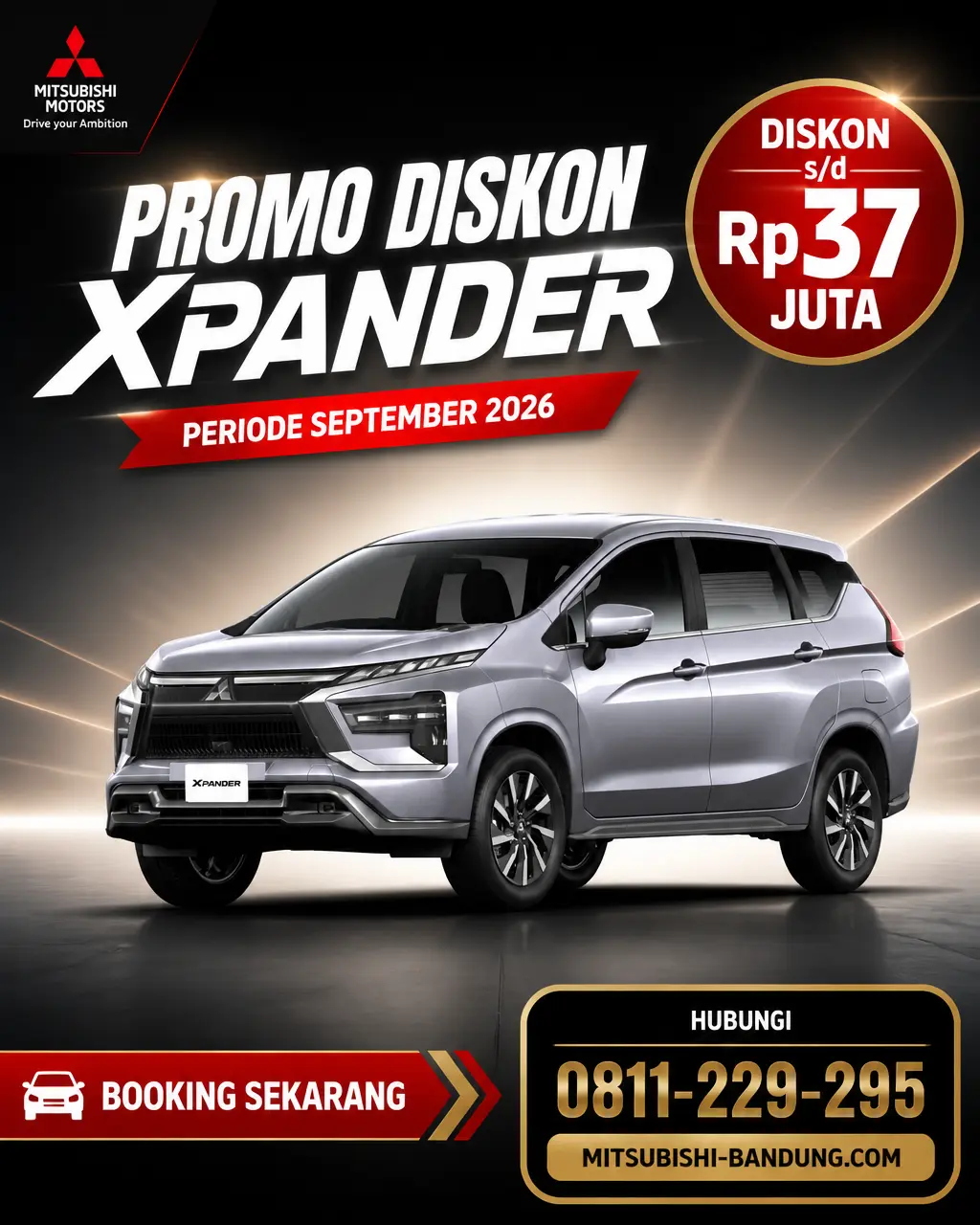Promo Mitsubishi Xpander September 2026: Diskon Hingga Rp37 Juta di Bandung!