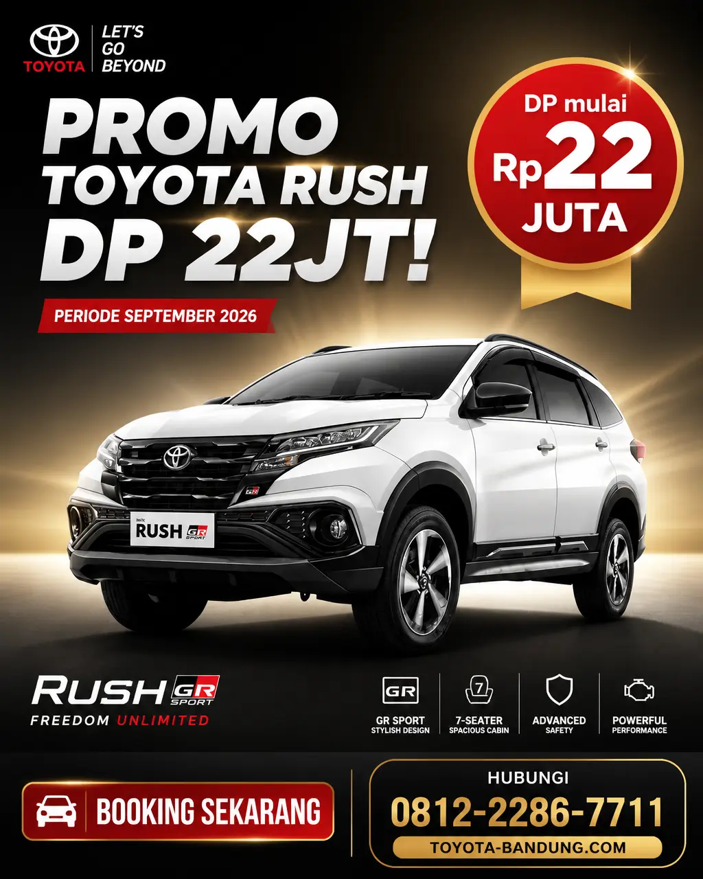 Promo Toyota Rush DP 22 Juta di Bandung Tahun 2026: Jangan Sampai Ketinggalan!