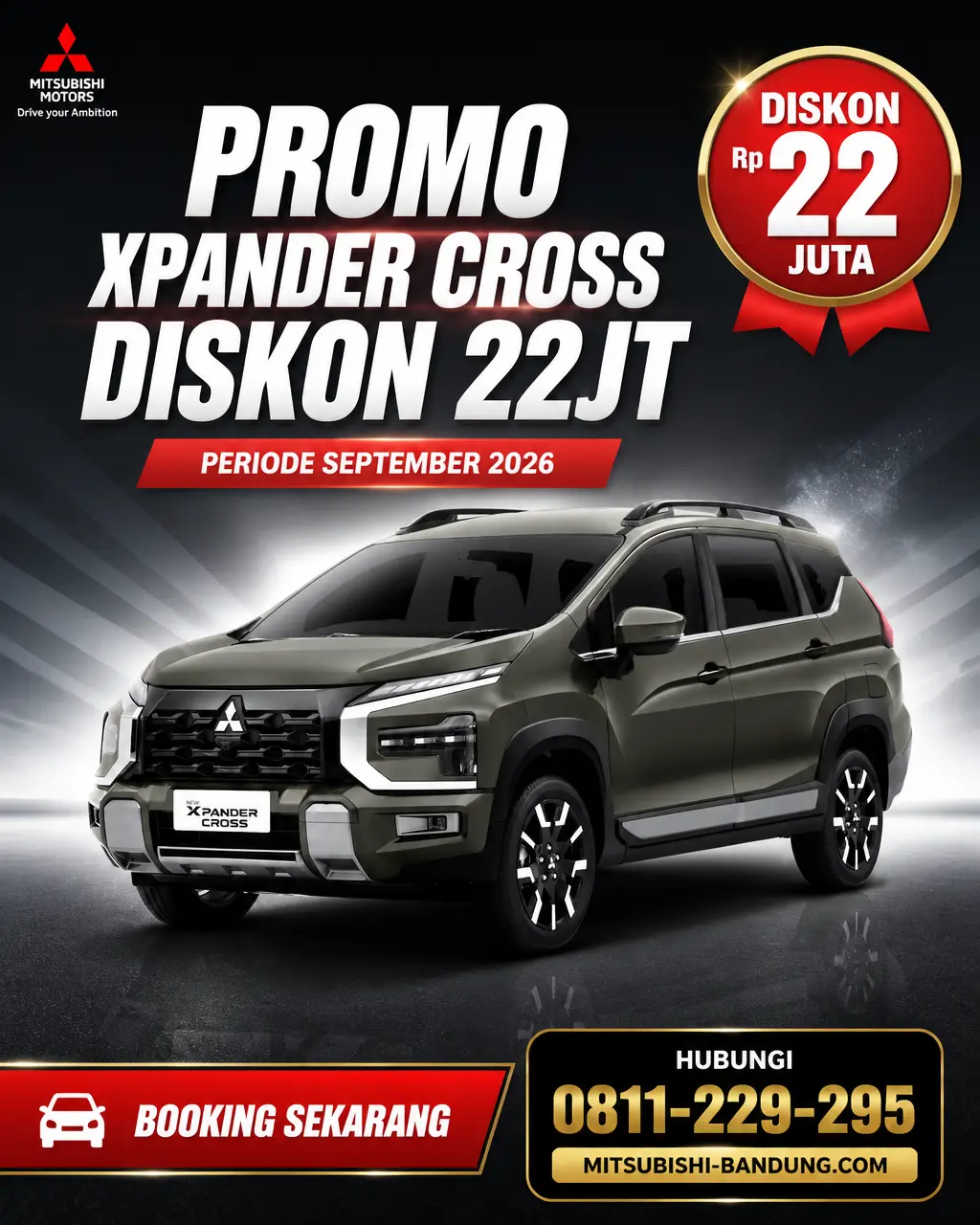 Promo Mitsubishi Xpander Cross September 2026: Diskon Hingga 22 Juta!