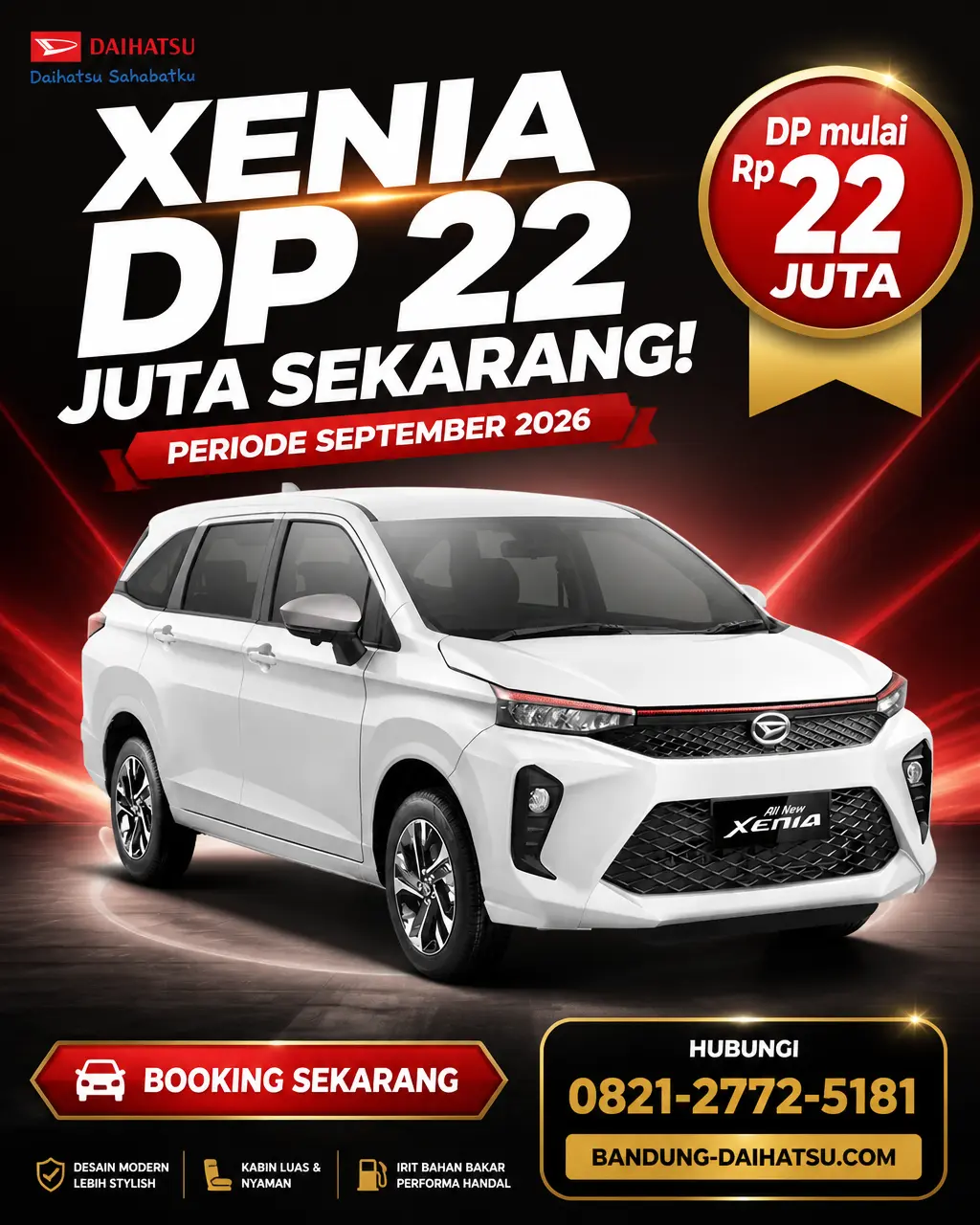 Promo Daihatsu Xenia DP 22 Juta di Bandung Tahun 2026