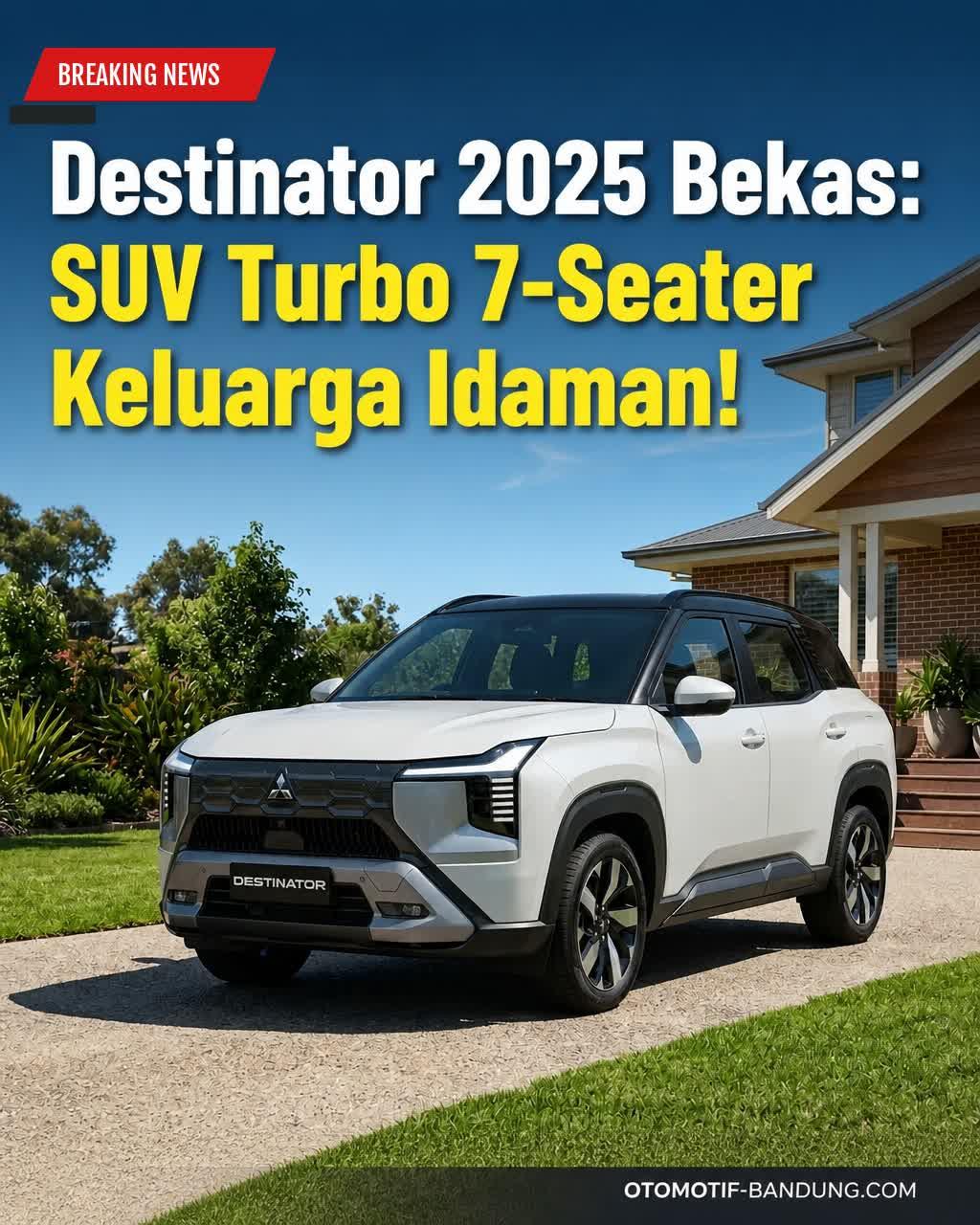 Harga Mitsubishi Destinator 2025 Bekas | SUV Turbo 7-Seater Terbaik