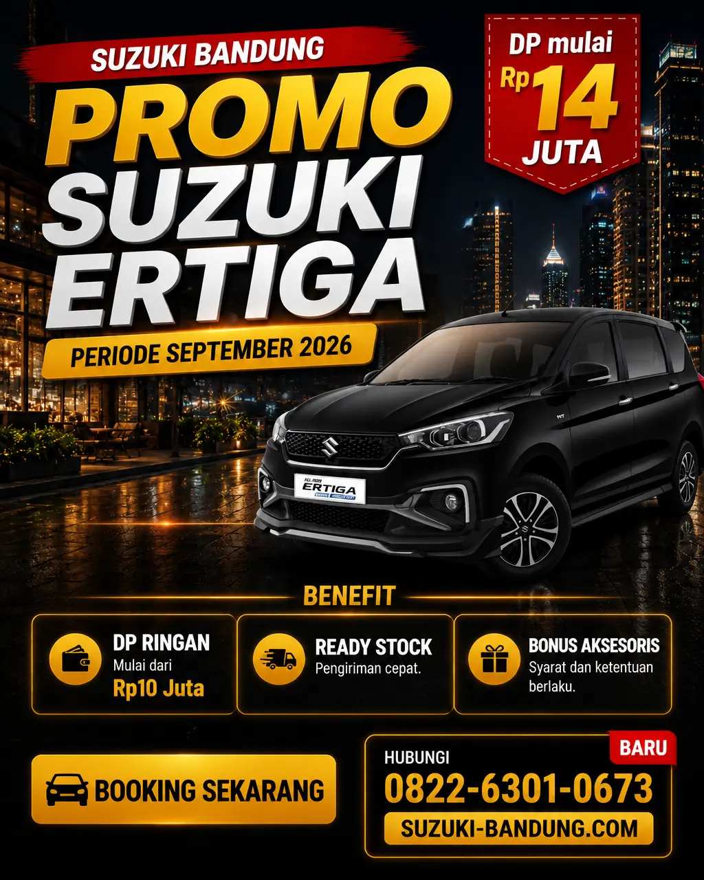 Suzuki Ertiga Promo DP Mulai 14 Juta di Bandung Tahun 2026